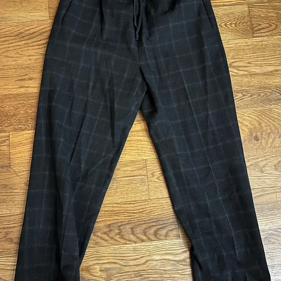 Aritzia Dark Checkered Trousers - Picture 3 of 5